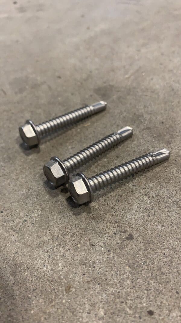 #14 x 1-3/4" hex head self tapping screw 18-8 ss